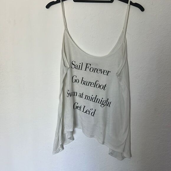 Wildfox Size Small Oversized Tank - Light Blue Color - LIKE NEW - Picture 1 of 6